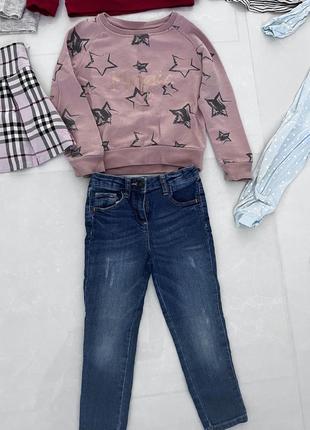 В наявності набір речей на дівчинку светр джинси лосини на 5-6 рочків8 фото