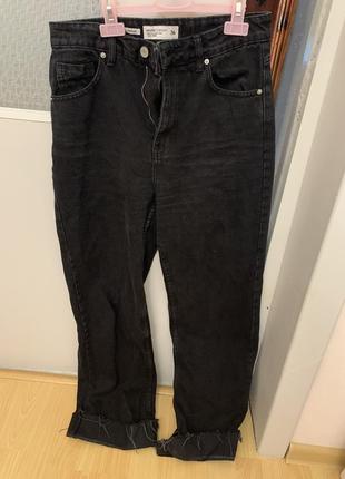 Джинсы house denim wide leg / 36 черные широкие