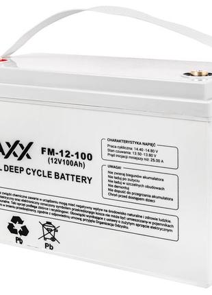 Гелевий акумулятор maxx fm-12-100 gel deep cycle battery 12v 100ah
