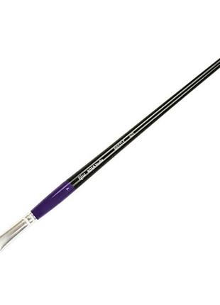 Кисть щетина плоска rosa studio bristle 401 № 7 длинная ручка (18640107)