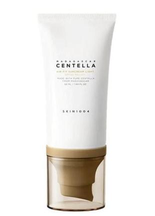Ультралегкий солнцезащитный крем skin1004 madagascar centella air-fit suncream light spf 30 pat+++, 50 мл2 фото