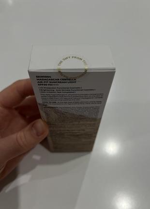 Ультралегкий солнцезащитный крем skin1004 madagascar centella air-fit suncream light spf 30 pat+++, 50 мл3 фото