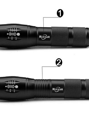 Фонарь led походный cree xm-l t6 (без лого)2000 люмен универсальный компактный мощный светодиодный с зумом