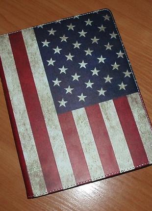 Чехол american flag для ipad 2-3-4 apple американский флаг ретро