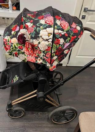 Cybex priam blossom dark шасі rosegold, 2020 р , 3 в 1