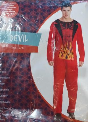 Карнавальный костюм дьявол черт xl костюмы для хеллоуин