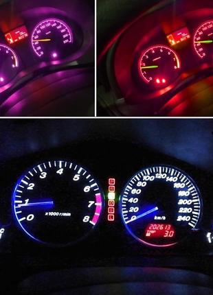 T3 led canbus (3030 smd) світлодіодна лампа автомобільна (колір червоний) світлодіод панель приладів підсвічування (1 шт)