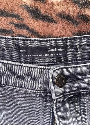 Джинсы mom stradivarius eur 38 uk 103 фото