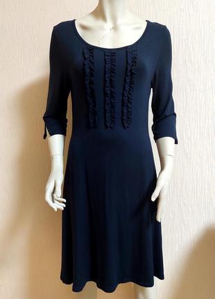 Шикарнейшее модаловое платье синего цвета gant made in bulgaria, молниеносная отправка