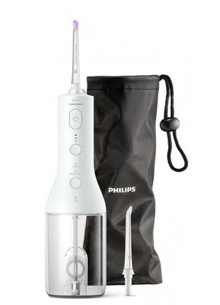 Ирригатор портативный philips sonicare cordless power flosser 2 режима/3 ур. интенсивности белый (hx3826/31)