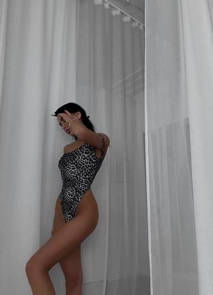 Боди + болеро в принте лео🐆5 фото