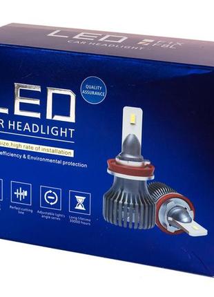 Комплект led ламп headlight f8l h3 (pk22s) 30w 12v 3720lm с пассивным охлаждением3 фото