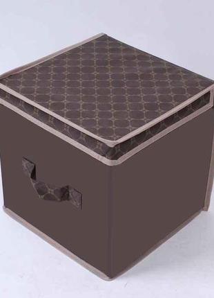 Короб для зберігання речей 30*30*30 brown тм кириченко