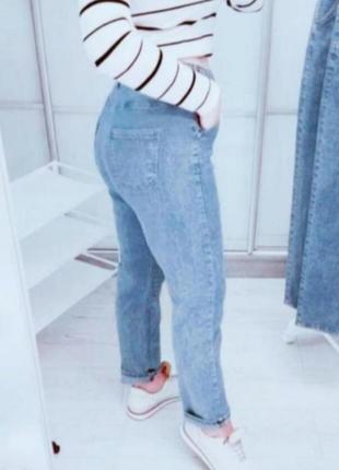 Новые модные лёгкие и тонкие джинсы светло голубые,стрейч,52-54р.( 35)3 фото