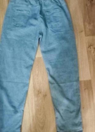 Новые модные лёгкие и тонкие джинсы светло голубые,стрейч,52-54р.( 35)6 фото