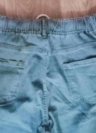 Новые модные лёгкие и тонкие джинсы светло голубые,стрейч,52-54р.( 35)7 фото