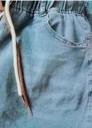 Новые модные лёгкие и тонкие джинсы светло голубые,стрейч,52-54р.( 35)8 фото