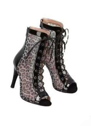 Хілси 9,5 см леопард high heels взуття для танців хилсы3 фото