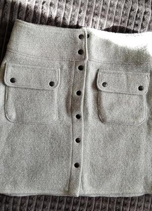 Теплая короткая юбка 2