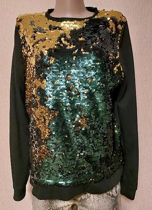 Гарна жіноча кофта, світшот з паєткою atmosphere