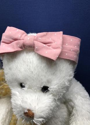 Из германии: повязка(бандана) zara, девочке ( от пол годика+), 💯котон; тянется. бесплатно при покупке любого лота