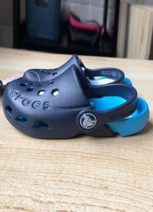 Крокс електро клог  дитячі сині  crocs electro clog navy/electric