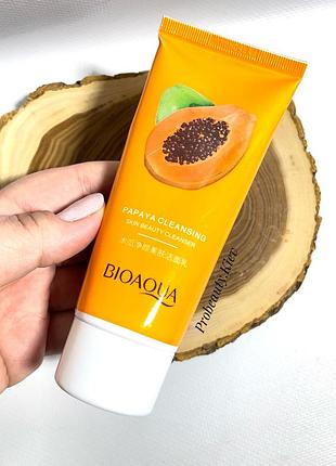 Пінка для вмивання з екстрактом папайї bioaqua papaya cleansing probeauty