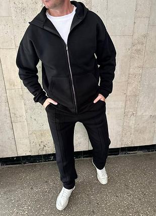 Мужской спортивный костюм на флисе 🔝
цвета: черный, синий, графит
