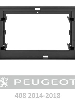 Перехідна рамка peugeot 408 2014-2018 10" з комплектом дротів