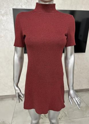 Платье в рубчик