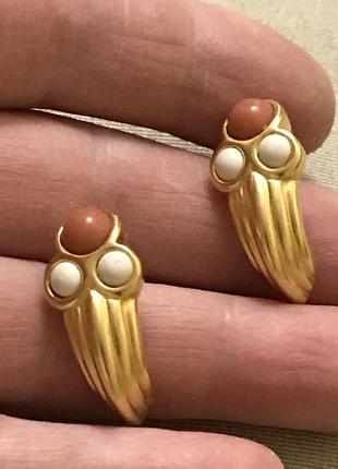 Monet. сережки пусети 3,3 1,3 вінтаж