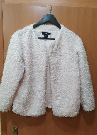 Легка плюшева куртка жакет h&m