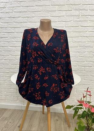 Шикарная блузка блуза реглан из вискозы р 52-54