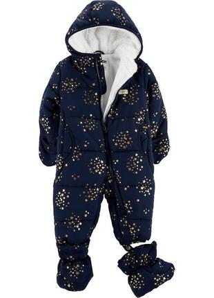 Oshkosh зимний комбинезон цельный детский girl