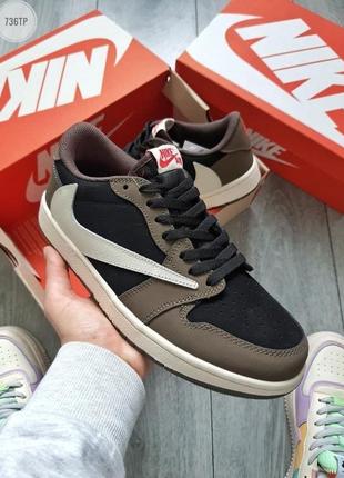 Чоловічі кросівки jordan 1 retro low og sp travis scott reverse