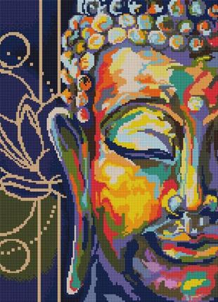 Алмазна мозаїка барвистий будда dbs1041 40x50 найкраща ціна