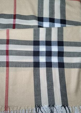 Стильний молодіжний брендовий шарф барбері burberry чоловічий/жіночий. турецький палантин на осінь і на весну3 фото