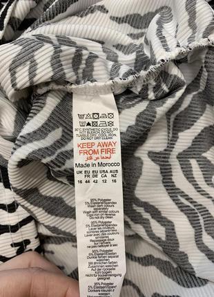Новая юбка мини в принт зебры3 фото
