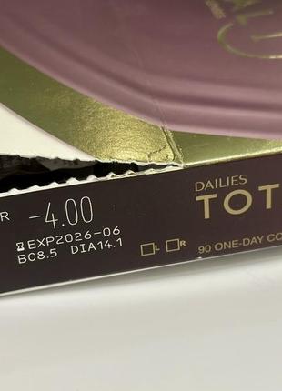 Контактні лінзи dailies total1 -4.003 фото