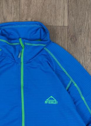 Кофта mckinley dry-plus синя спортивна чоловіча фліска фліс реглан outdoor tnf hh gorpcore haglofs mc kinle
