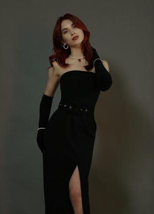 Длинные черные перчатки, стрейчевые перчатки женские, перчатки для фотосессии, варежки вечерние