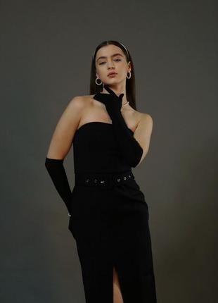 Длинные черные перчатки, стрейчевые перчатки женские, перчатки для фотосессии, варежки вечерние