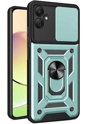 Чохол fiji camera defence для samsung galaxy a05 (a055) бампер із захистом камери та підставкою green