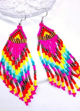 Серьги из бисера