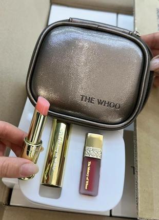 Набір для догляду за губами в косметичці the history of whoo gongjinhyang mi glow lip balm special