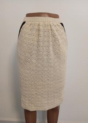 Ажурная котоновая юбка