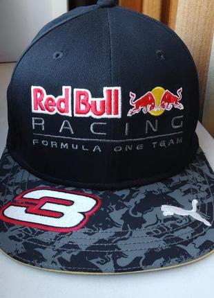 Мотокепка бейсболка puma red bull racing f1 formula 1 d.ricciardo 3