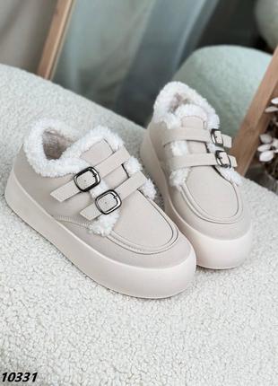 10331 кроссовки материал искусственный нубук цвет beige сезон зима