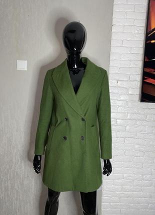 Демісезонне двобортне пальто zara , l