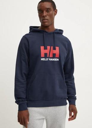 Бавовняна кофта світшот helly hansen hh з капюшоном